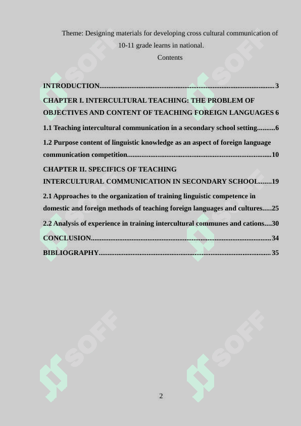 Designing materials for developing cross cultural communication of 10-11 grade learns in national. 2