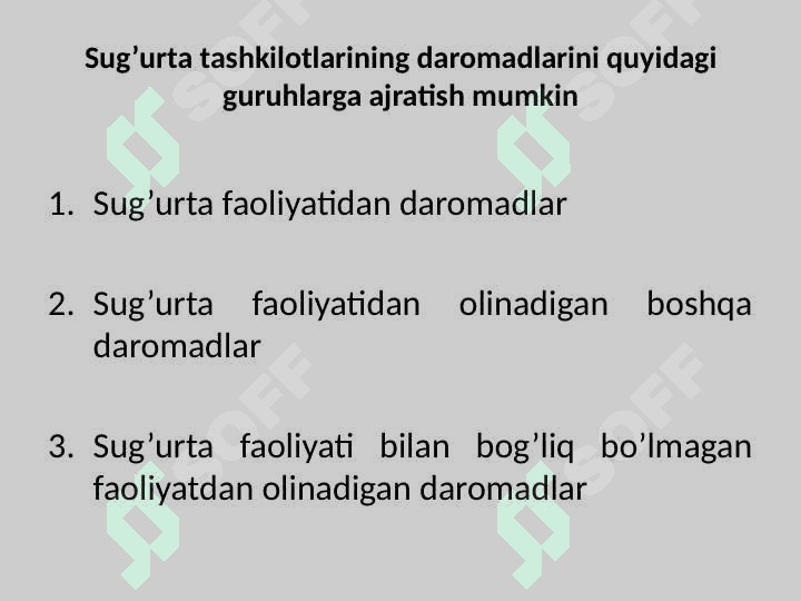 Sug’urta hizmatlarini ko’rsatuvchi sub’ektlarda yakuniy moliyaviy natijalar hisobi 3