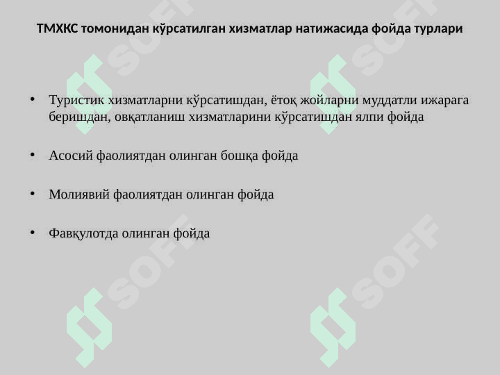 Туристик ва меҳмонхона хизматларини кўрсатувчи субъектларида якуний молиявий натижалар ҳисоби 2
