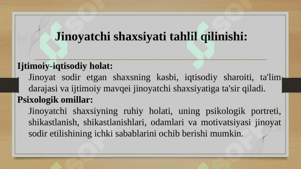 Jinoyat javobgarlik tushunchasi , jinoyat tarkibi belgilari va tomonlari 3