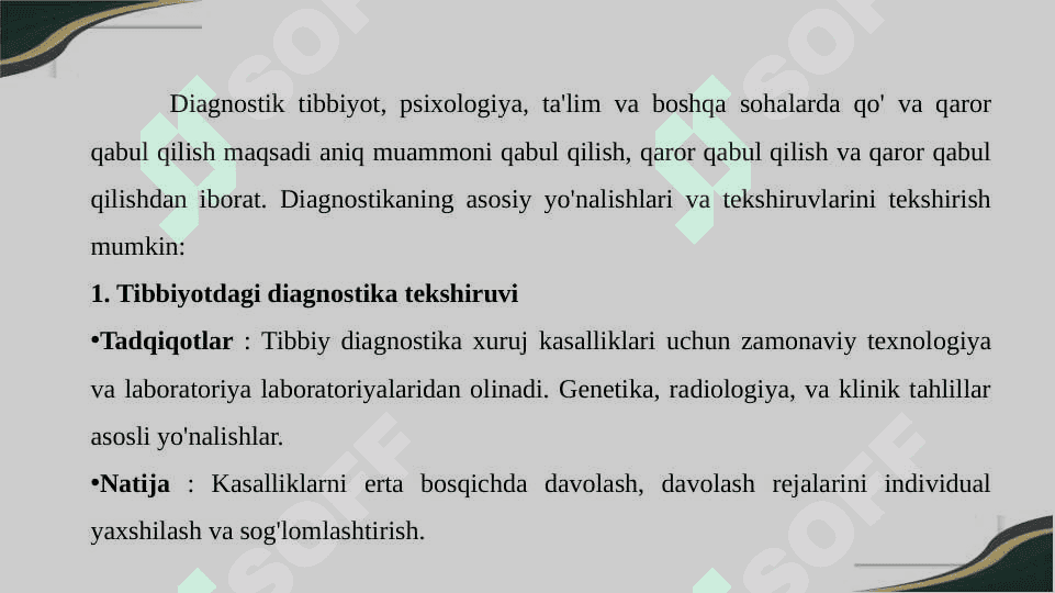 Diagnostik tadqiq etishning umummilliy tamoyillari 3