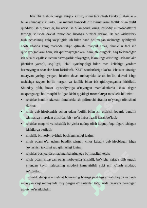 Ishsizlikning iqtisodiy oqibatlari. A.Ouken 4