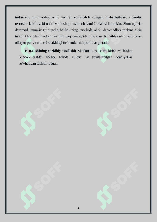 Daromadlarning taqsimlanishi va Lorents egri chizigʻi 4