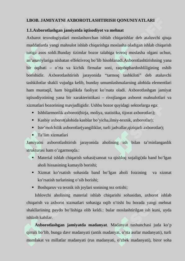 JAMIYATNI AXBOROTLASHTIRISHNING MUHIM XUSUSIYATLARI 3