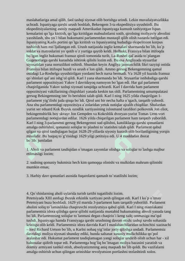 XVII – XIX –ASRLARDA ANGLIYA 5