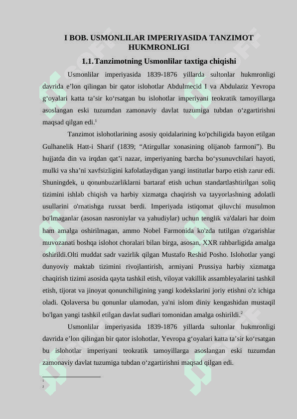 USMONLILAR IMPERIYASI TANZIMOT DAVRIDA 5
