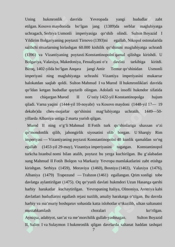 XVIII-XIX ASRLARDA USMONIY TURKLAR IMPERIYASI 7
