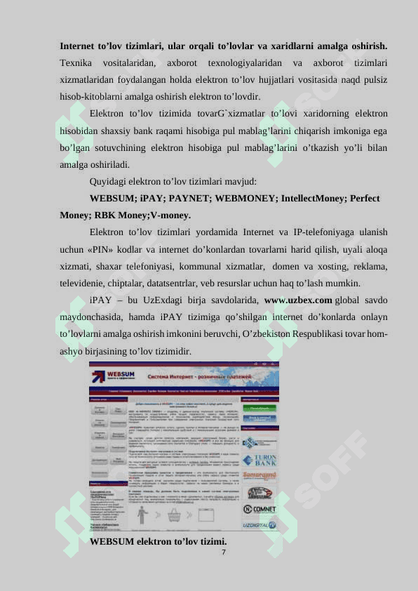 INTERNET DO'KONLAR VA ULARDAN FOYDALANISH 6