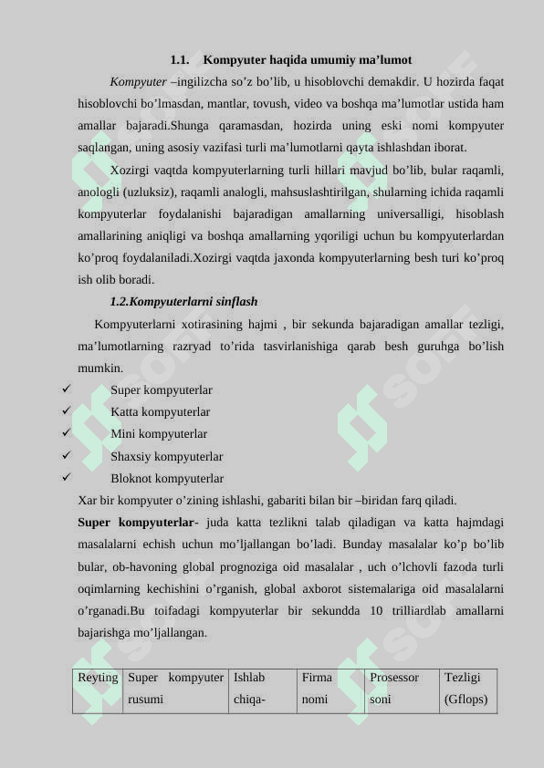 KOMPYUTER ISHLASHINING FIZIK VA MANTIQIY PRINSIPLARI 6
