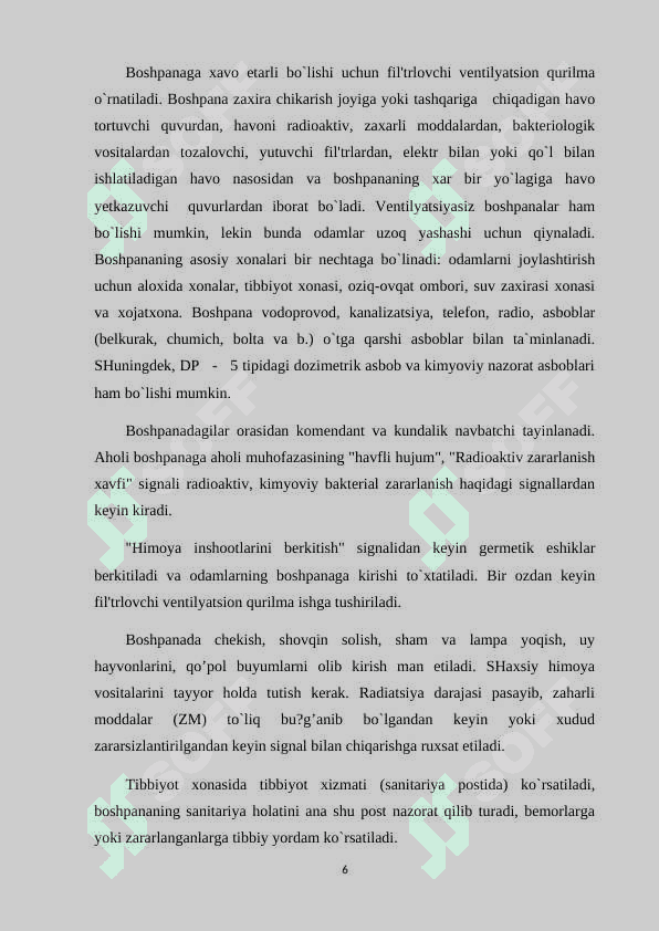 Havodagi zaharli moddalar miqdorini aniqlash 6