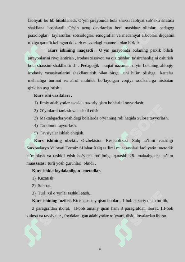 Maktabgacha yoshidagi bolalarda o‘yinning roli. 4