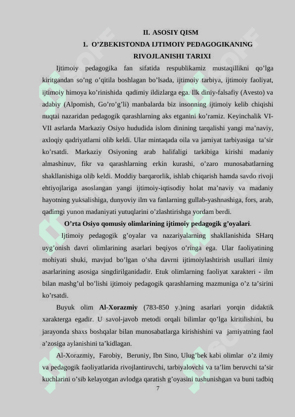 O’zbеkistоndа ijtimоiy pеdаgоgikаning rivоjlаnishi tаriхi 7