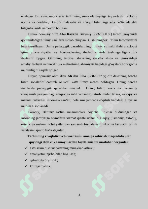 O’zbеkistоndа ijtimоiy pеdаgоgikаning rivоjlаnishi tаriхi 8