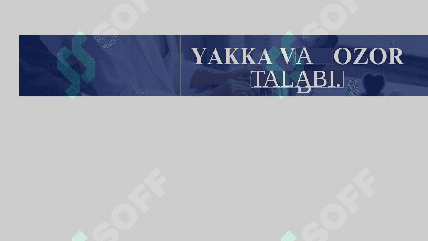 Yakka va bozor talabi 2