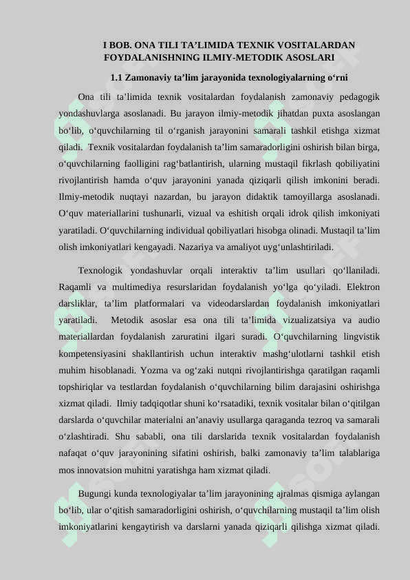 Ona tili darslarini texnik vositalardan foydalangan holatda o'tkazish 6