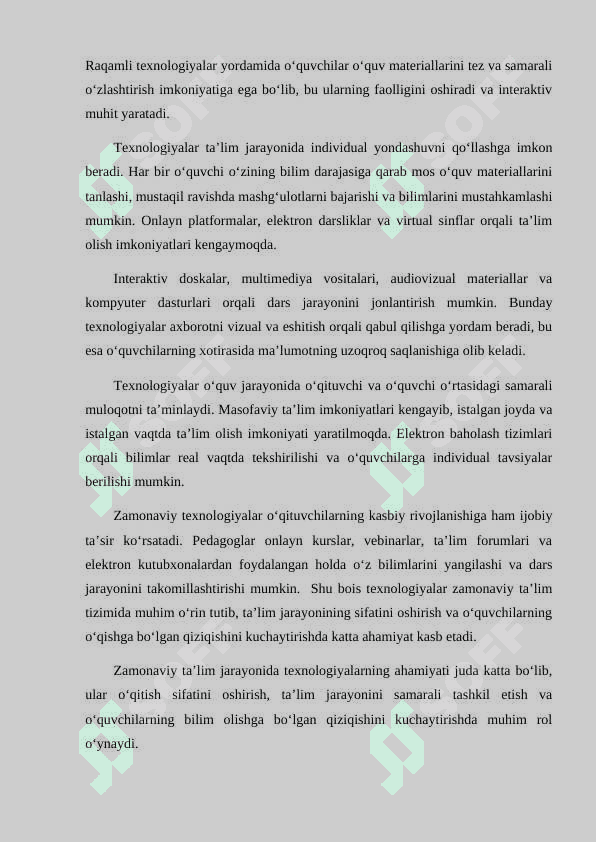 Ona tili darslarini texnik vositalardan foydalangan holatda o'tkazish 7