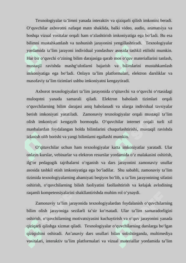 Ona tili darslarini texnik vositalardan foydalangan holatda o'tkazish 8