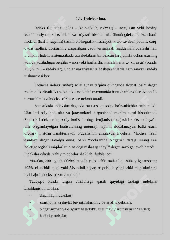 Index tushunchasi 3