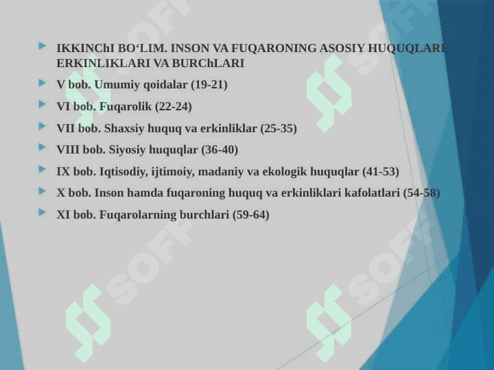 Insonning shaxsiy hamda siyosiy huquqlarini mustalhkamlash masalalari 3