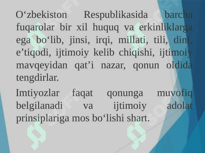 Insonning shaxsiy hamda siyosiy huquqlarini mustalhkamlash masalalari 4