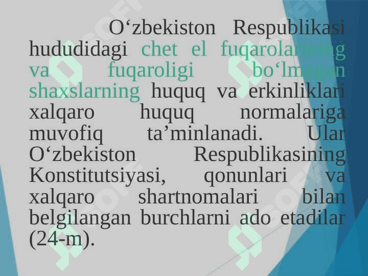Insonning shaxsiy hamda siyosiy huquqlarini mustalhkamlash masalalari 8