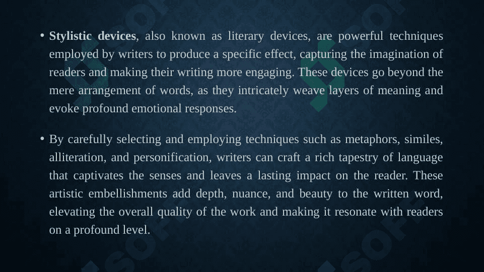 Stylistic devices 3