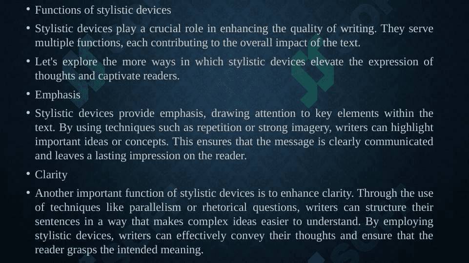 Stylistic devices 4