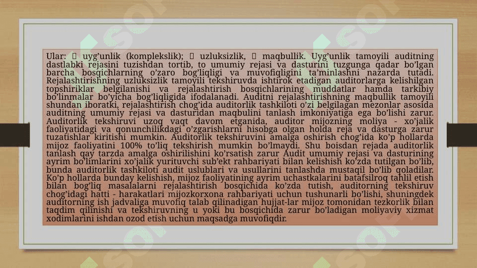 Operatsion auditni o’tkazish tartibi 4