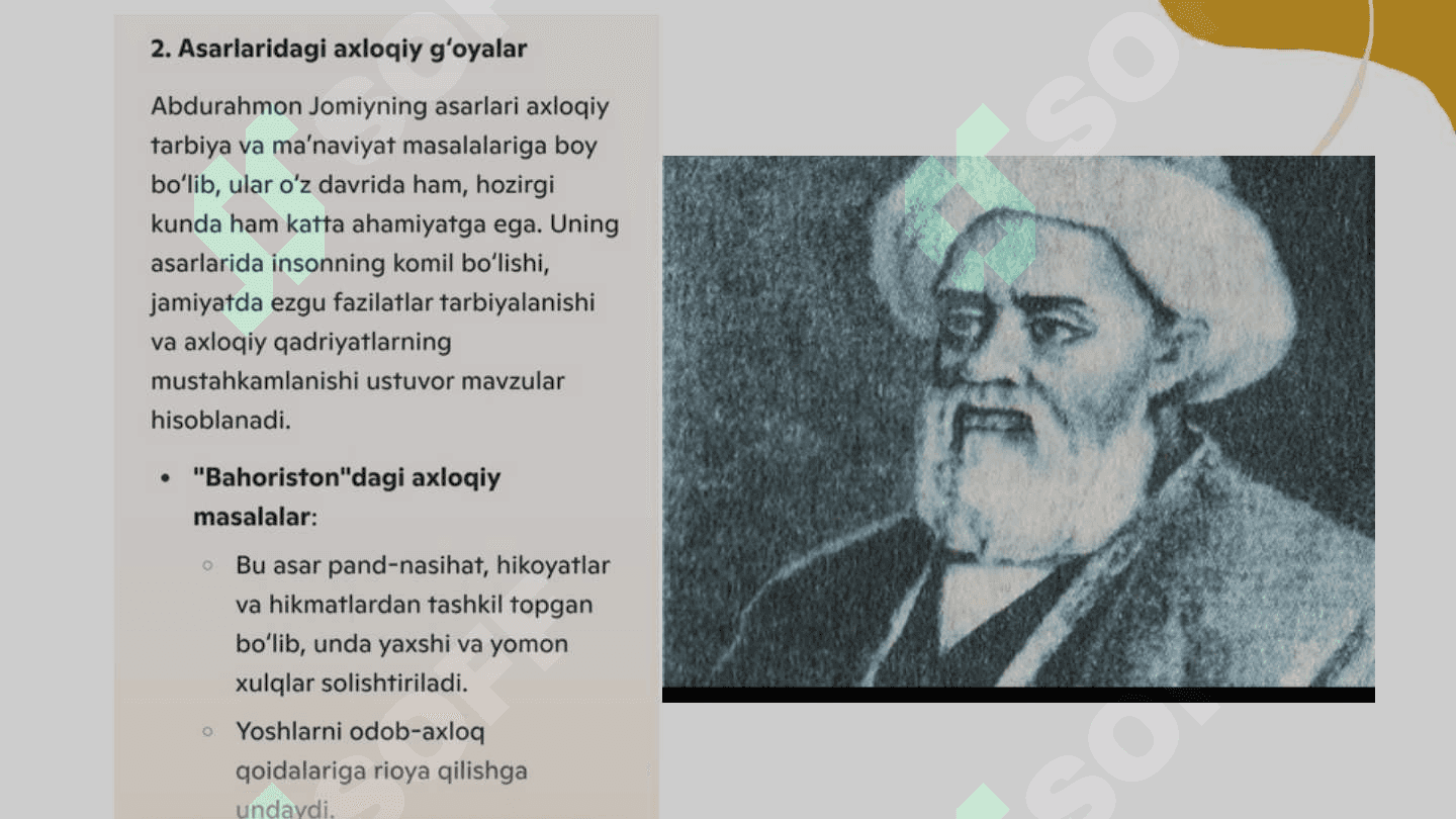 Abdurahmon Jomiyning pedagogik qarashlari 4