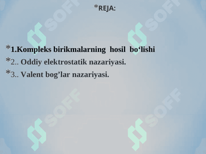 Kompleks birikmalarda kimyoviy bog‘lanish tabiati 2