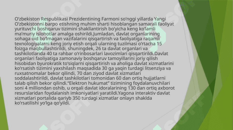 Yangi Oʻzbekistonda amalga oshirilayotgan islohotlar 6