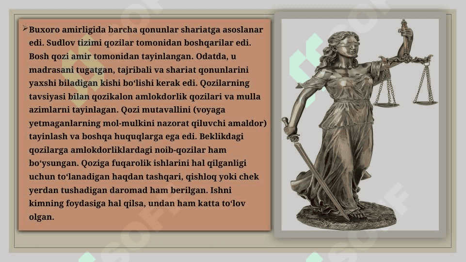 Sharqiy Buxoroda sudlov tizimi va qonunchilik, o‘qitish va sog‘liqni saqlash ishlari 2