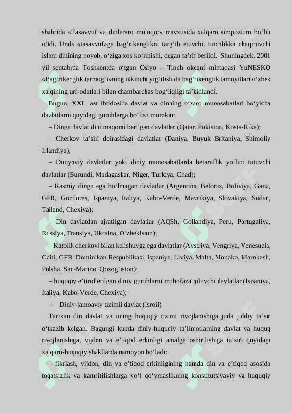 Diniy plyuralizm, diniy tolerantlik, bagʻrikenglikning jamiyat hayotidagi oʻrni 3