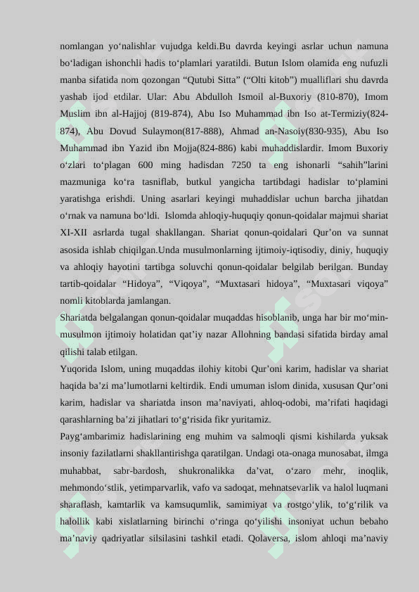 Islom insonmaʼnaviy madaniyatini tarbiyalash omillari haqida 5