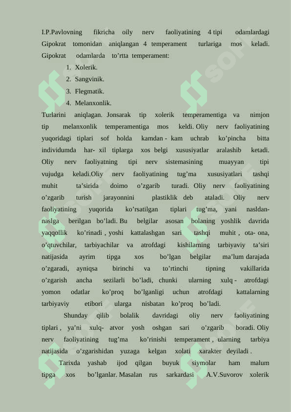 Oliy nerv faoliyati. Nerv sistemasining reflektor mexanizmi. Oliy nerv faoliyatining rivojlanish davrlari. 7