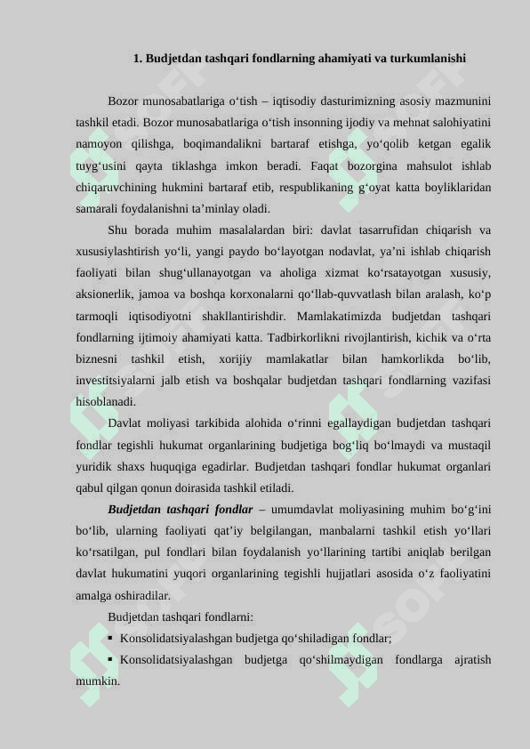 Davlatning budjetdan tashqari maqsadli pul fondlari va davlat krediti. Davlatning budjetdan tashqari maqsadli pul fondlari mavzusida slayd 2