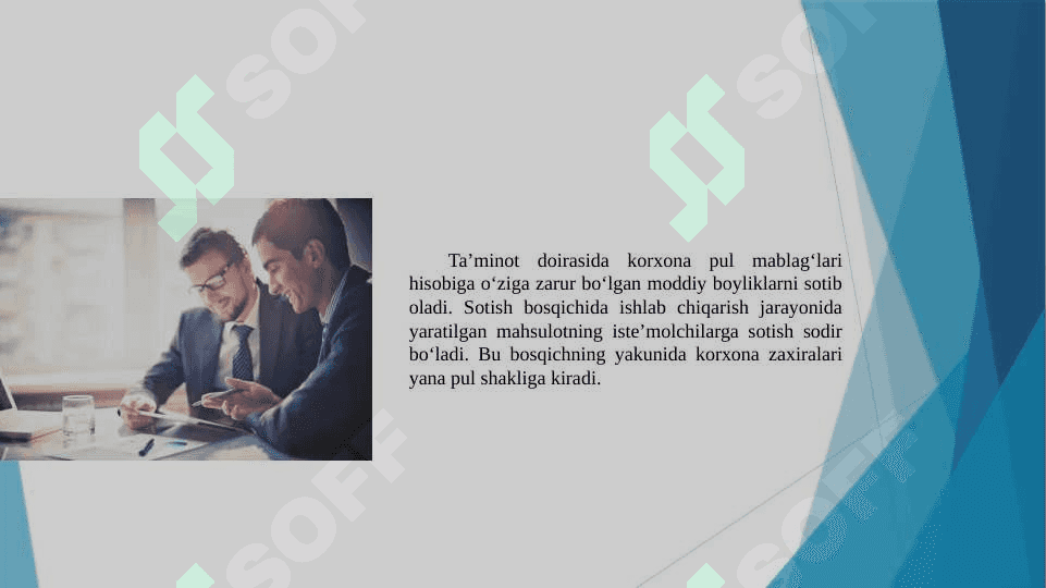 Biznes jarayonlari va ularni hisobga olish mavzusida slayd 8