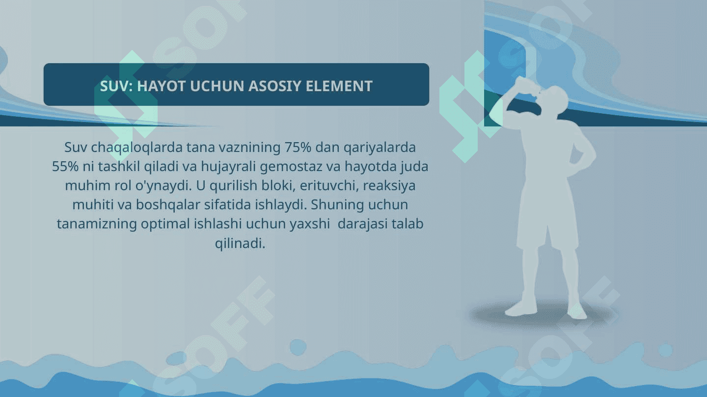Suvning inson hayotidagi o’rni 2