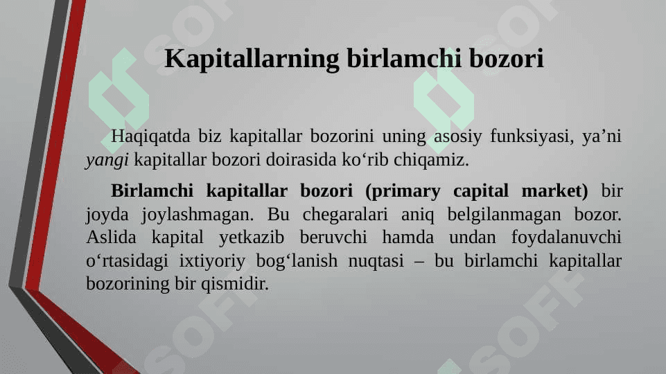 UZOQ MUDDATLI MOLIYALASHTIRISH UCHUN MABLAG’LAR MANBALARI 5
