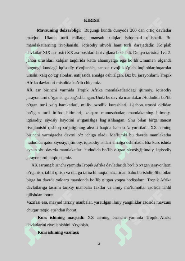 XX asrning birinchi yarmida tropik Afrika davlatlari 3