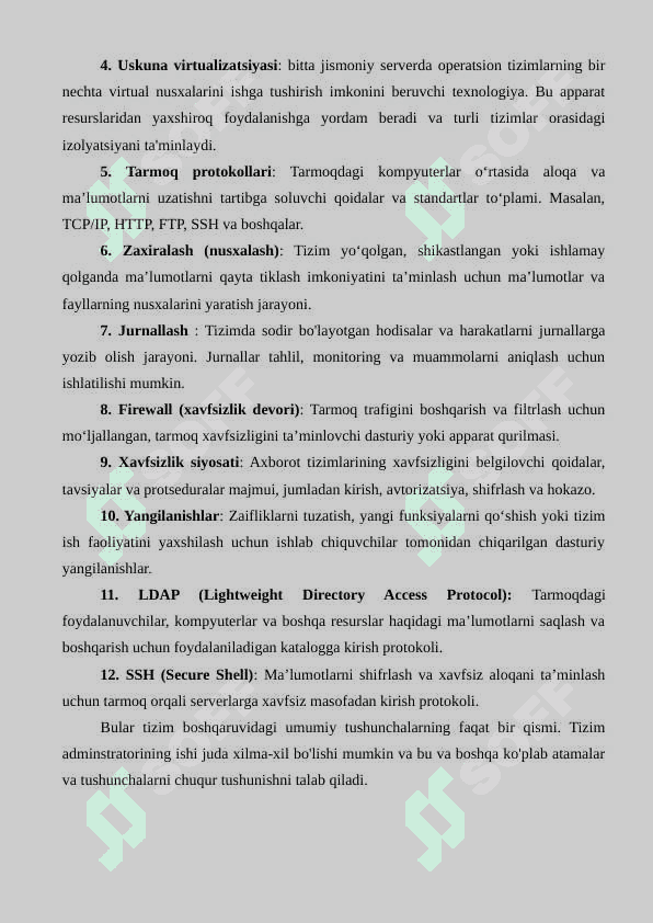 Tizim administratorligi haqida dastlabki tushunchalar. Tarmoq administratoriligining asosiy maqsad va vazifalari 3