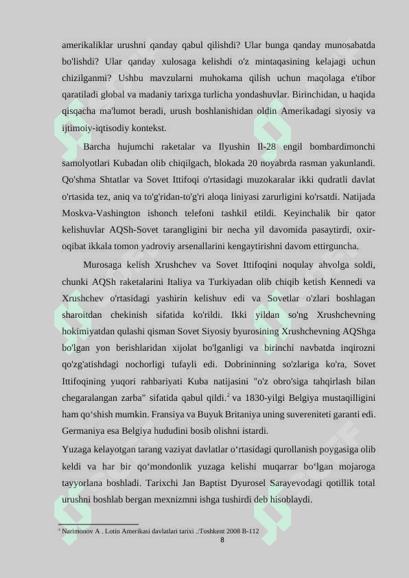 KARIB INQIROZINING SABAB VA OQIBATLARI 8