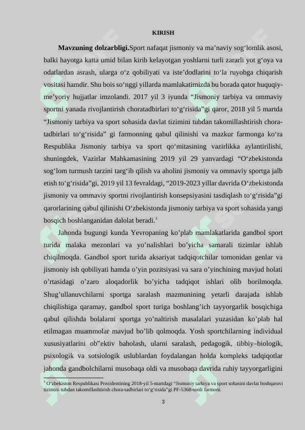 Gandbolchilarning ruhiy psixologik tayyorgarligining ahamiyati. 3