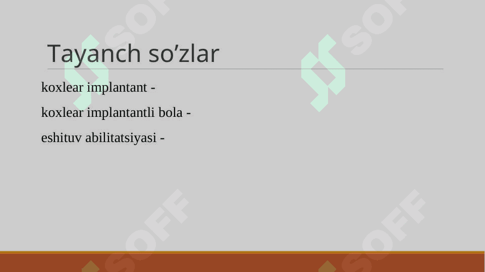 Koxlear implantantli bolalarda eshituv idrokini va nutqini rivojlantirishning nazariy asoslari 3