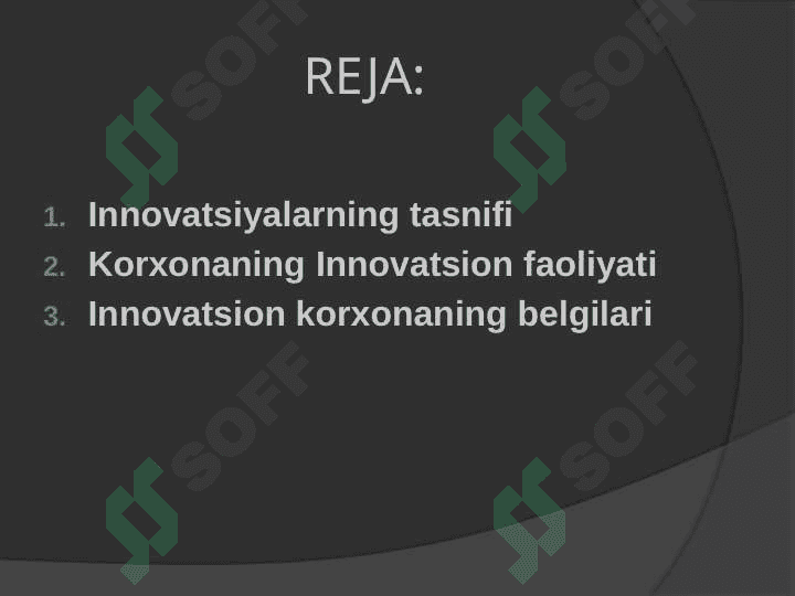 Ishlаb chiqаrish kоrхоnаsi fаоliyatidа innоvаtsiyalаrdаn fоydаlаnish vа sаmаdоrligini оshirish yo‘llаri. 2