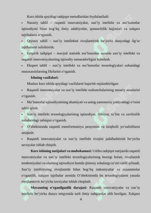 "Raqamli innovatsiyalar va sun’iy intellekt: rivojlanish tendensiyalari va amaliy tatbiqlari" 4