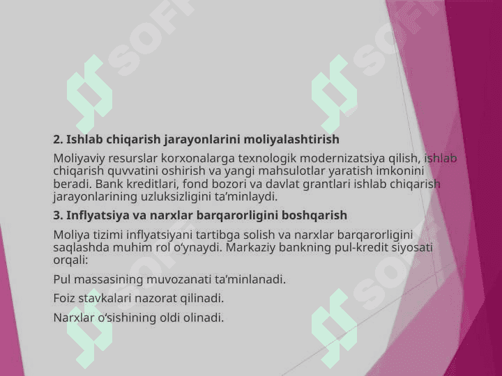 Moliyaning iqtisodga ta`siri. Xalqaro moliya 4