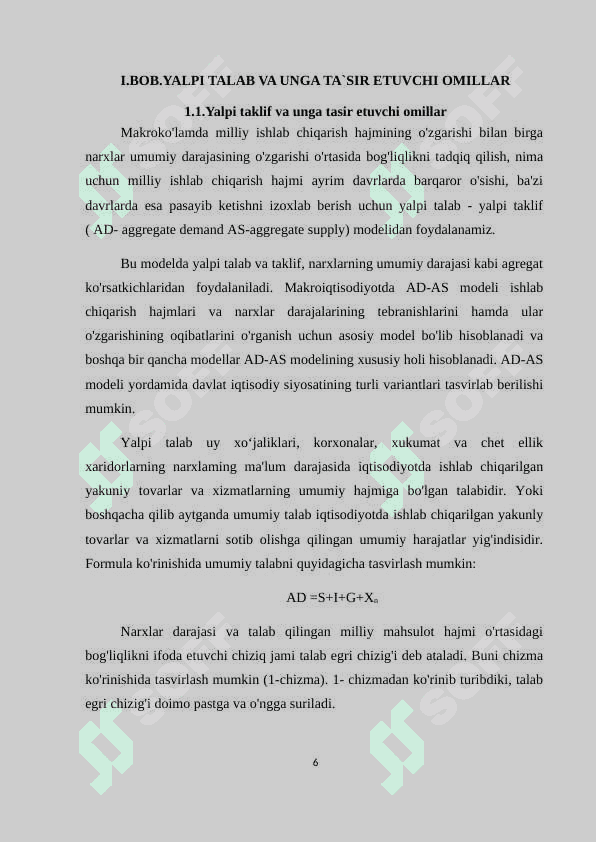 Yalpi talab yalpi taklif modeli 5
