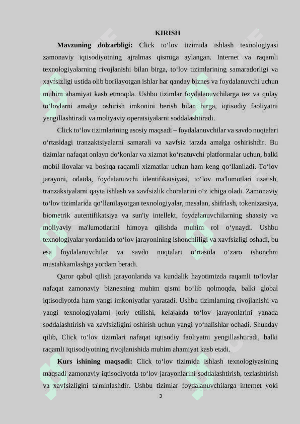 CLICK TO‘LOV TIZIMIDA ISHLASH TEXNOLOGIYASI. 2