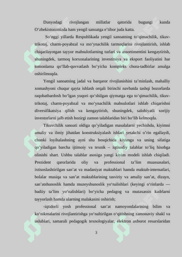 MILLIY ELEMENTLARNI QO’LLAB AYOLLAR KIYIMI DIZAYN LOYIHASI VA TEXNOLOGIK JARAYONINI ISHLAB CHIQISH 3